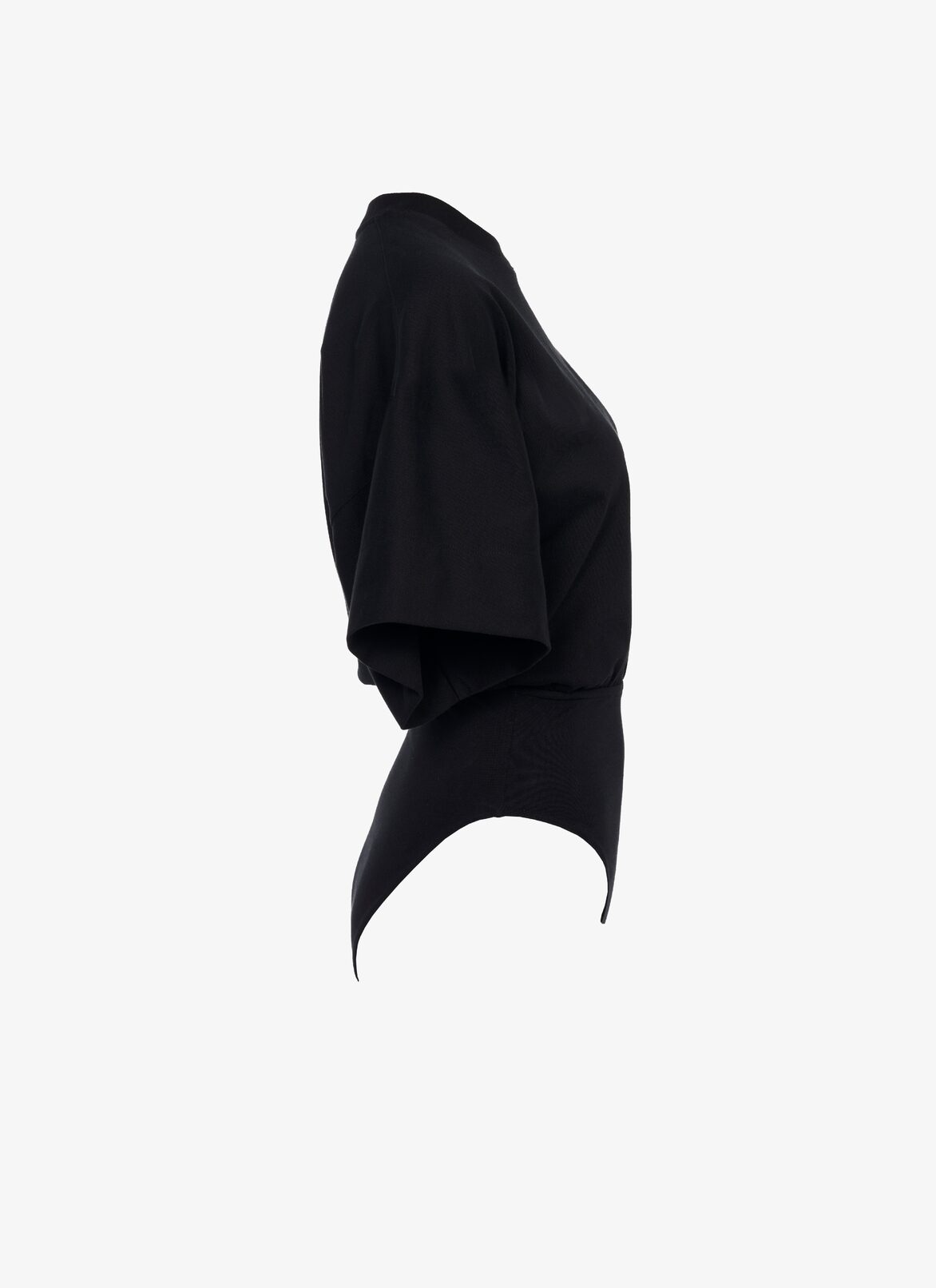 T-SHIRT BODYSUIT PRINTED ALAÏA LOGO ALAÏA BLACK T-SHIRT BODYSUIT PRINTED ALAÏA LOGO
